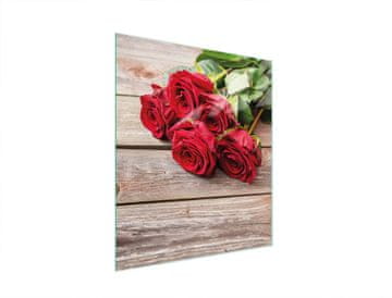 TMK STAKLENA DASKA ZA REZANJE 45x52 RUŽE