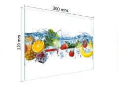 TMK STAKLENA DASKA ZA REZANJE VOĆA 30x22