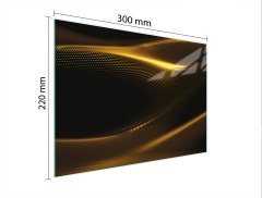 TMK STAKLENA DASKA ZA REZANJE 30x22 ZLATNA