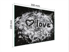 TMK STAKLENA DASKA ZA REZANJE 30x22 SRCE