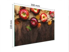 TMK STAKLENA DASKA ZA REZANJE 30x22 JABUKE
