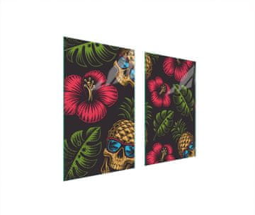 TMK ZAŠTITNA PLOČA OD STAKLENA ZA ŠTEDNJAK 75x52 ANANAS