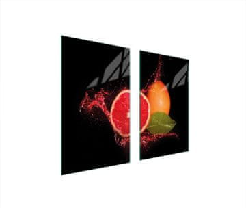 TMK ZAŠTITNA PLOČA OD STAKLENA ZA ŠTEDNJAK 75x52 GREJPFRUT