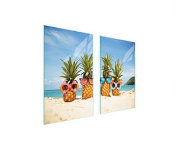 TMK ZAŠTITNA PLOČA OD STAKLENA ZA ŠTEDNJAK 75x52 ANANAS
