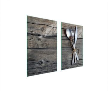 TMK ZAŠTITNA PLOČA OD STAKLENA ZA ŠTEDNJAK 75x52 PRIBOR ZA JELO