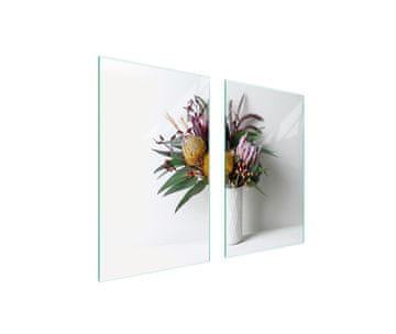 TMK ZAŠTITNA PLOČA OD STAKLENA ZA ŠTEDNJAK 75x52 CVIJEĆE