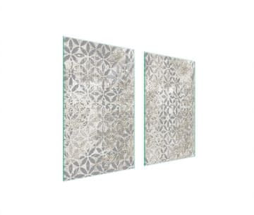 TMK ZAŠTITNA PLOČA OD STAKLA ZA ŠTEDNJAK 75x52 SIVA