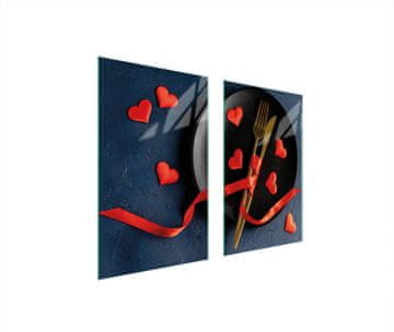 TMK ZAŠTITNA PLOČA OD STAKLA ZA ŠTEDNJAK 75x52 SRCE