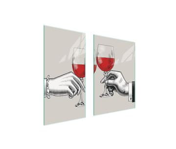 TMK ZAŠTITNA PLOČA ZA STAKLO 75x52 VINO