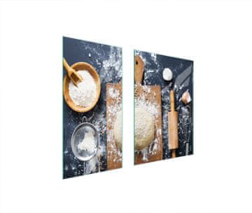 TMK ZAŠTITNA STAKLENA PLOČA ZA TANJUR 75x52 KUHINJA