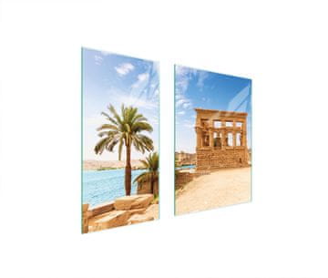 TMK ZAŠTITNA STAKLENA PLOČA 75x52 PALME