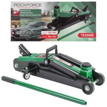 ROCKFORCE Hidraulična dizalica 2T gumena žaba 130-380 mm