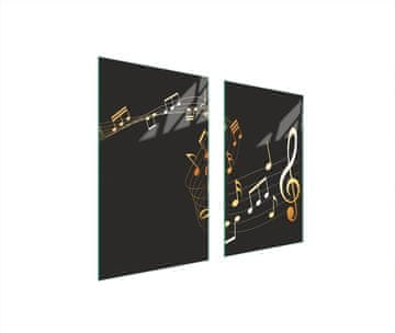 TMK ZAŠTITNA PLOČA OD STAKLENA ZA ŠTEDNJAK 75x52 MUSIC