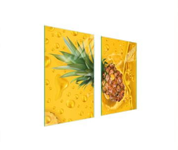 TMK ZAŠTITNA PLOČA OD STAKLENA ZA ŠTEDNJAK 75x52 ANANAS