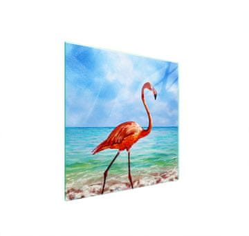TMK ZAŠTITNA PLOČA OD STAKLA ZA ŠTEDNJAK 50x52 FLAMINGO