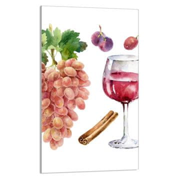 TMK STAKLENA DASKA ZA REZANJE 30x52 Vino