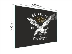 TMK STAKLENA DASKA ZA REZANJE 52x40 PTICA
