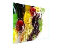 TMK STAKLENA DASKA ZA REZANJE 52x30 VINO