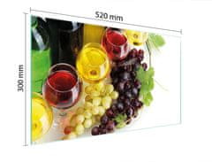 TMK STAKLENA DASKA ZA REZANJE 52x30 VINO
