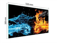 TMK STAKLENA DASKA ZA REZANJE 52x30 FIRE