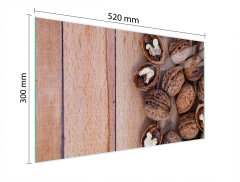 TMK STAKLENA DASKA ZA REZANJE 52x30 ORAŠASTIH VRSTA