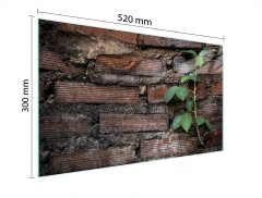 TMK STAKLENA DASKA ZA REZANJE 52x30 CIGLENA