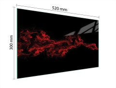 TMK STAKLENA DASKA ZA REZANJE 52x30 CRNA