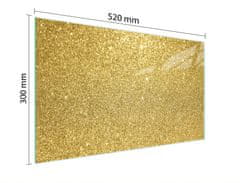 TMK STAKLENA DASKA ZA REZANJE 52x30 ZLATNA