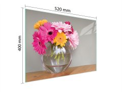 TMK STAKLENA DASKA ZA REZANJE 52x40 CVIJEĆE