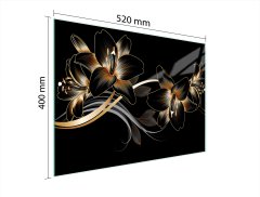 TMK STAKLENA DASKA ZA REZANJE 52x40 ORHIDEJA