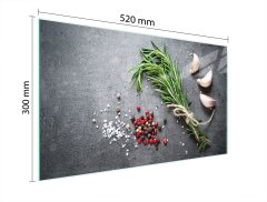 TMK STAKLENA DASKA ZA REZANJE 52x30 ZAČINA