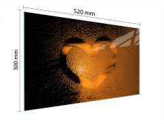 TMK STAKLENA DASKA ZA REZANJE 52x30 SRCE