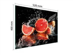 TMK STAKLENA DASKA ZA REZANJE 52x40 GREJPFRUT