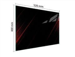 TMK STAKLENA DASKA ZA REZANJE 52x40 CRNA