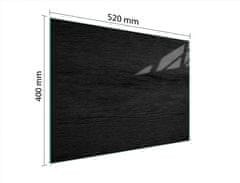 TMK STAKLENA DASKA ZA REZANJE 52x40 CRNA