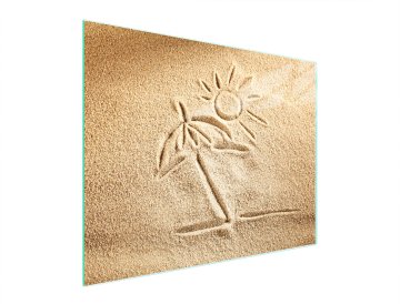 TMK STAKLENA DASKA ZA REZANJE 52x40 BEACH