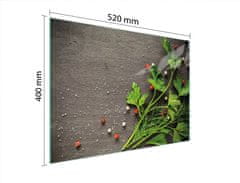 TMK STAKLENA DASKA ZA REZANJE 52x40 PEPPER