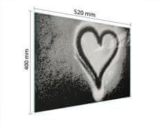 TMK STAKLENA DASKA ZA REZANJE 52x40 SRCE