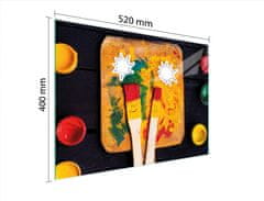 TMK STAKLENA DASKA ZA REZANJE 52x40 SMILE