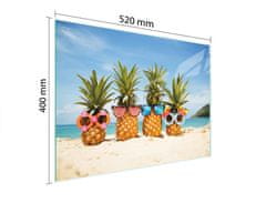 TMK STAKLENA DASKA ZA REZANJE 52x40 ANANAS