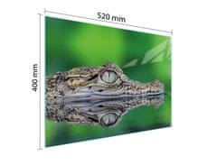 TMK STAKLENA DASKA ZA REZANJE 52x40 KROKODILA