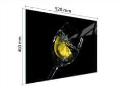 TMK STAKLENA DASKA ZA REZANJE 52x40 VINO