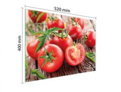 TMK STAKLENA DASKA ZA REZANJE 52x40 RAJČICA