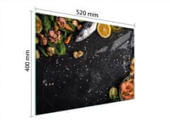 TMK STAKLENA DASKA ZA REZANJE 52x40 RIBA