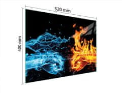 TMK STAKLENA DASKA ZA REZANJE 52x40 FIRE