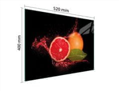 TMK STAKLENA DASKA ZA REZANJE 52x40 GREJPFRUT