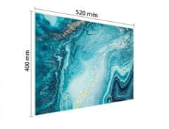 TMK STAKLENA DASKA ZA REZANJE 52x40 MRAMOR