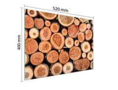 TMK STAKLENA DASKA ZA REZANJE 52x40 DRVO