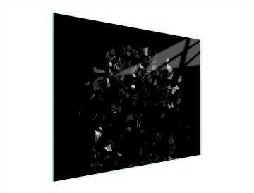 TMK STAKLENA DASKA ZA REZANJE 52x40 CRNA