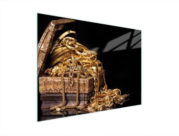 TMK STAKLENA DASKA ZA REZANJE 40x30 ZLATNA